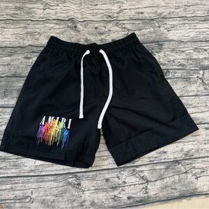 Amiri black polyester casual shorts